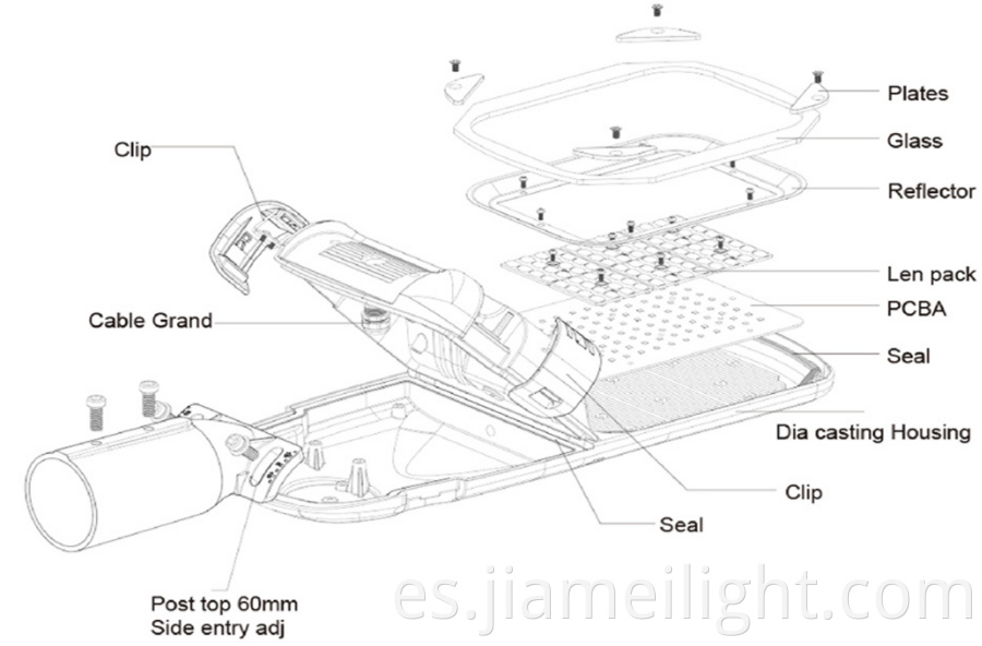 Dimmable led street light4